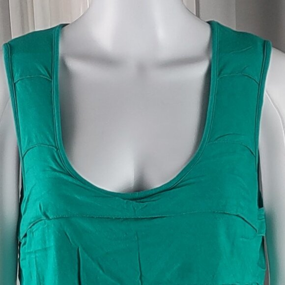 Calvin Klein Women's Teal, Green Sleeveless Ruffle Tiered Midi Dress Size 8 - Picture 2 of 10